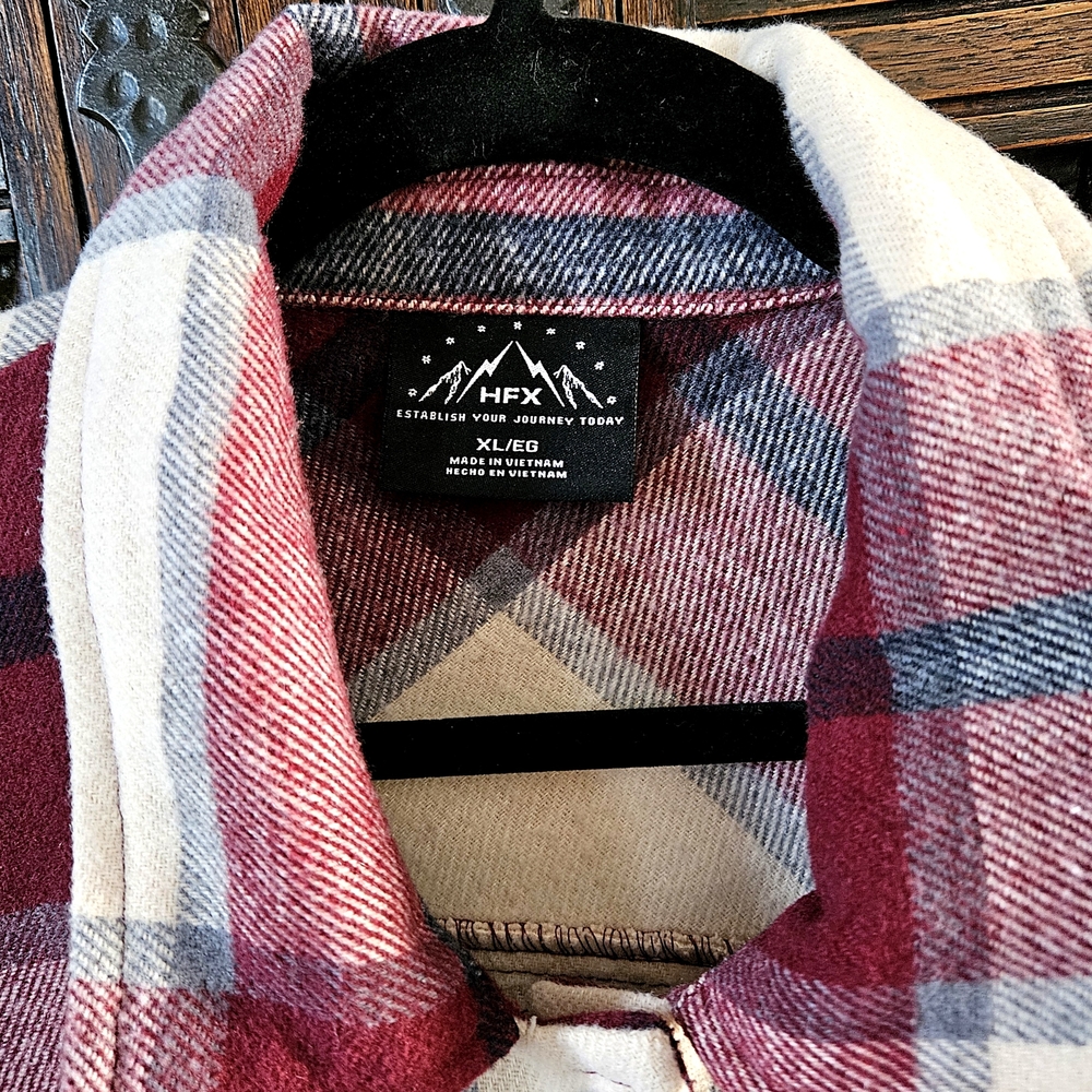 Plaid Button-Up Warm - Picture 3 of 7